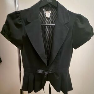 Studio Y Black and White Patterned Blazer